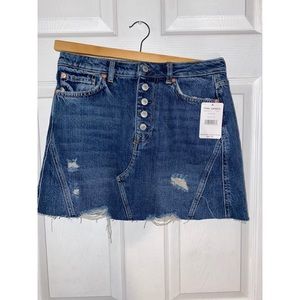 Brand new free people denim skirt